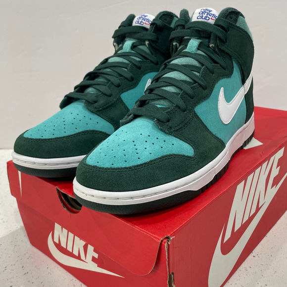 Nike Dunk High SE Athletic Club Pro Men's 12 White Teal DJ6152-300 - Picture 7 of 8